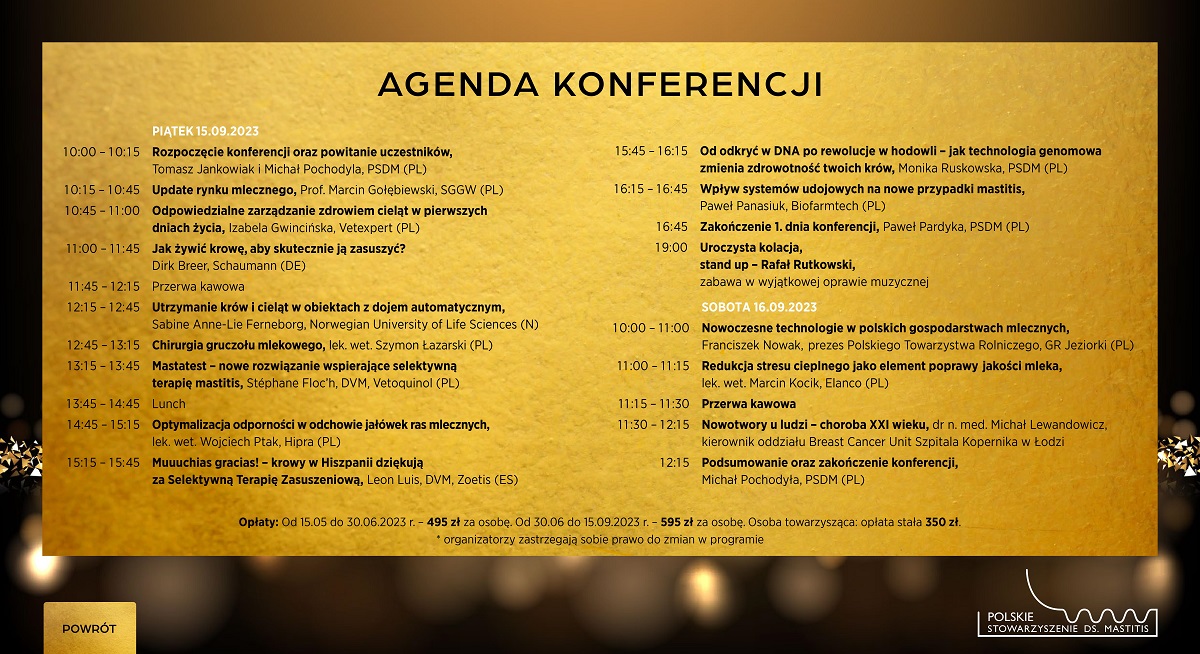 agenda konferencji